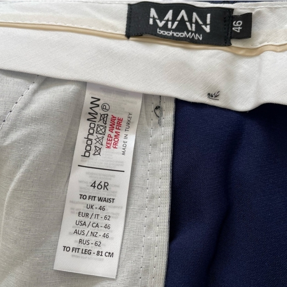 2/$20 46R men’s dress pant color navy - Picture 2 of 4